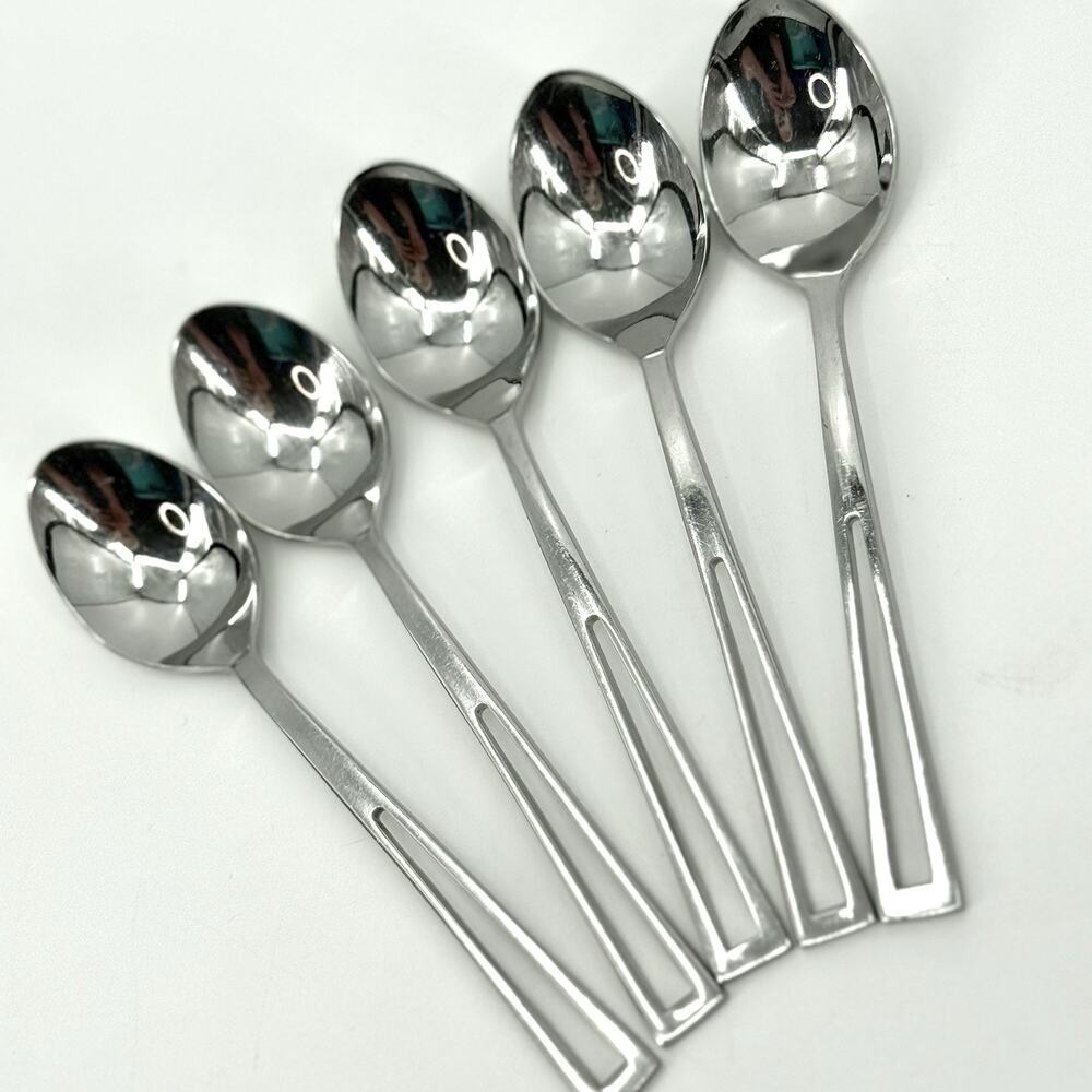 Supreme Cutlery Aperto Stainless Steel Teaspoons Set Of 5 Japan 6 inch